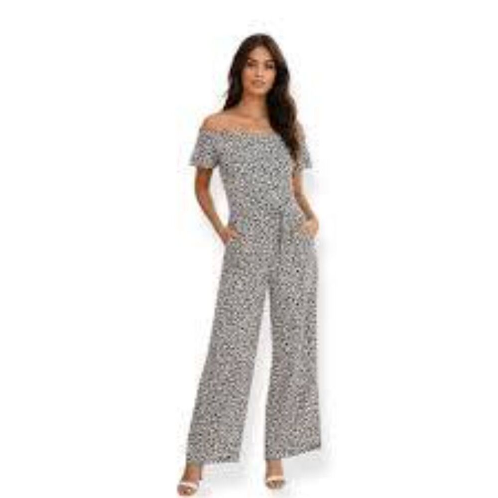 Anthropologie Kyra Off The Shoulder Jumpsuit Size XS